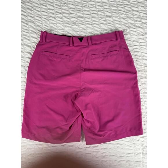Nike Golf 34 Active Pink Golf Shorts Performance Dri Fit Flat Front - Picture 2 of 3